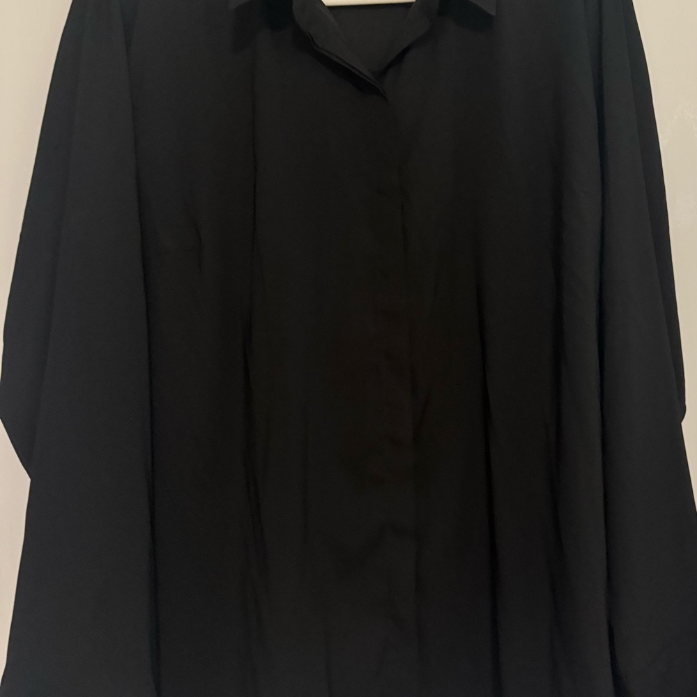 Express Black Casual Button Down Shirt